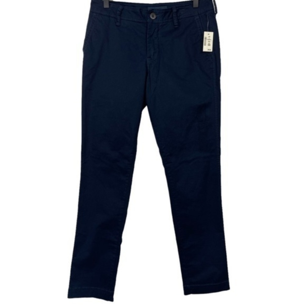 Aeropostale Navy Blue Slim Straight Chinos Pants